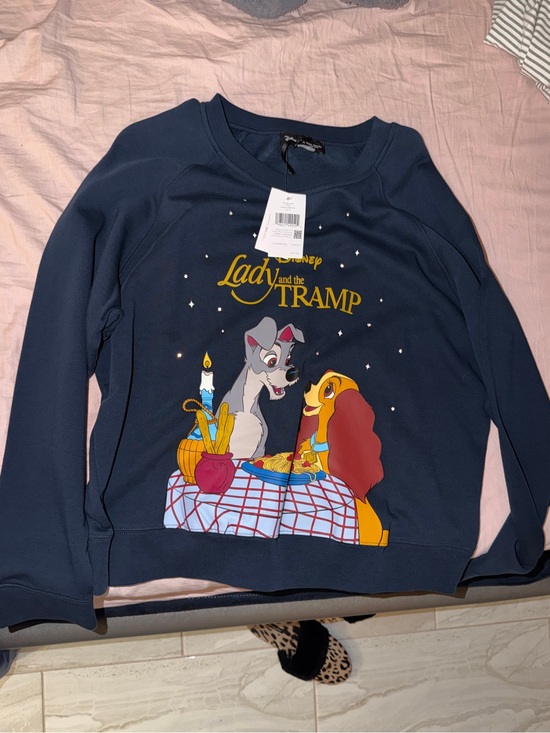 kate spade Sweaters - Kate Spade Disney Lady and the Tramp Navy Graphic Sweatshirt